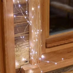 Cascata di luce, 100 microled bianco freddo