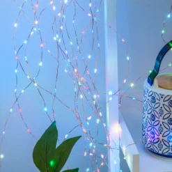 Cascata di luce rame, 960 microled multiflash RGB