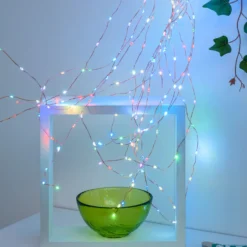 Cascata di luce rame, 640 microled multiflash RGB