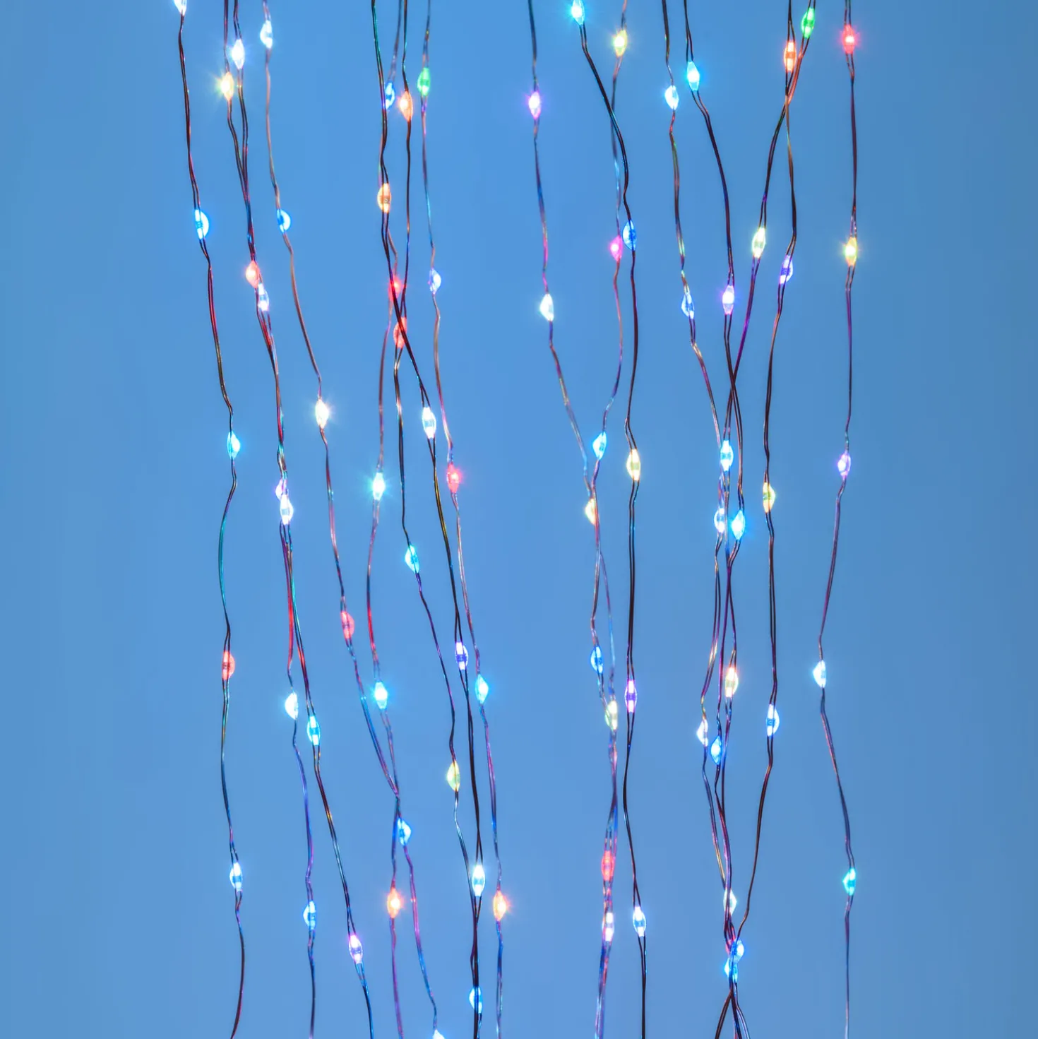 Cascata di luce rame, 640 microled multiflash RGB