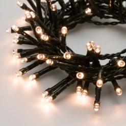 Catena a batteria 3,8 m, 96 led bianco caldo