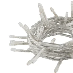Catena Connect+ 5 m, 50 led bianco caldo e bianco freddo, cavo trasparente, prolungabile