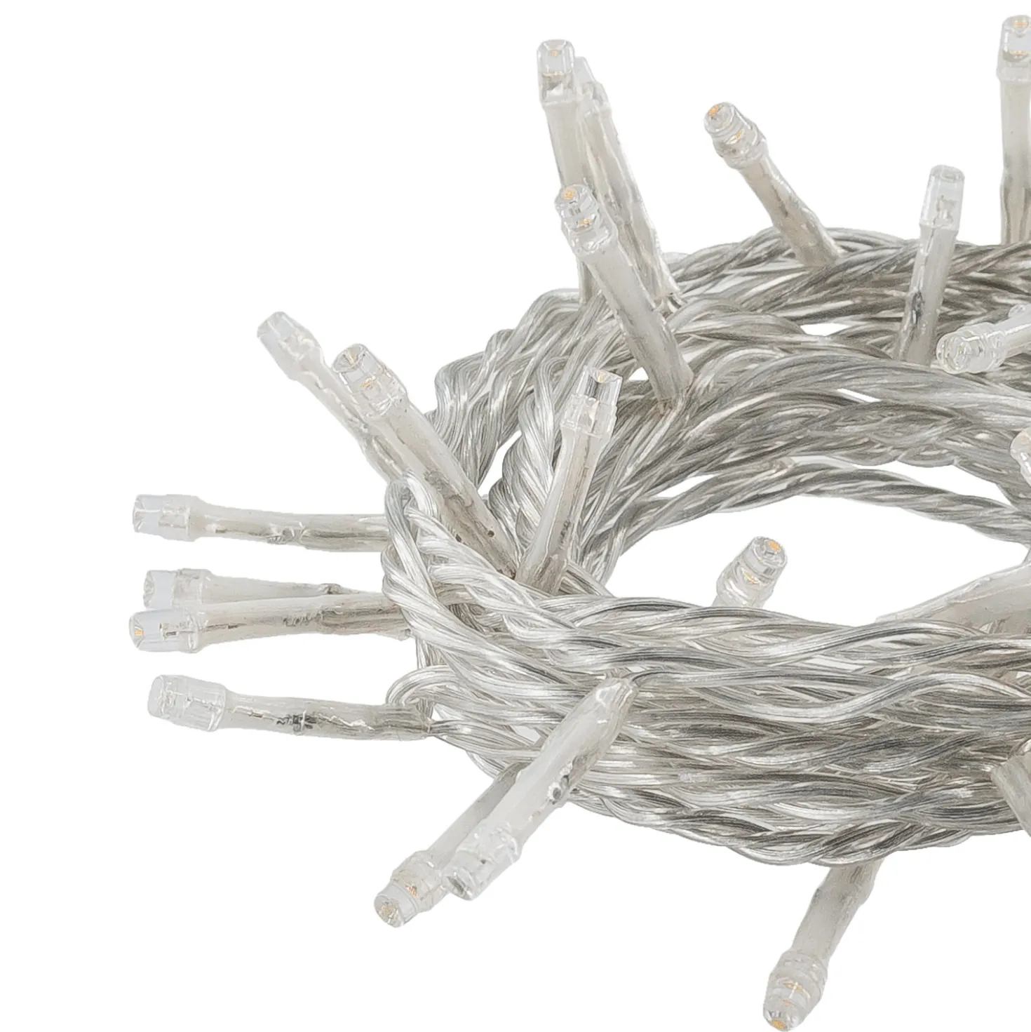 Catena Connect+ 5 m, 50 led bianco caldo e bianco freddo, cavo trasparente, prolungabile