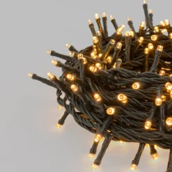Catena Connect+ 25 m, 500 led bianco caldo, cavo verde, prolungabile