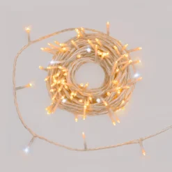 Catena Connect+ 12 m, 120 led bianco caldo e bianco freddo, cavo trasparente, prolungabile