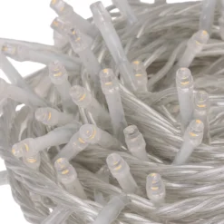 Catena Connect+ 12 m, 120 led bianco caldo e bianco freddo, cavo trasparente, prolungabile