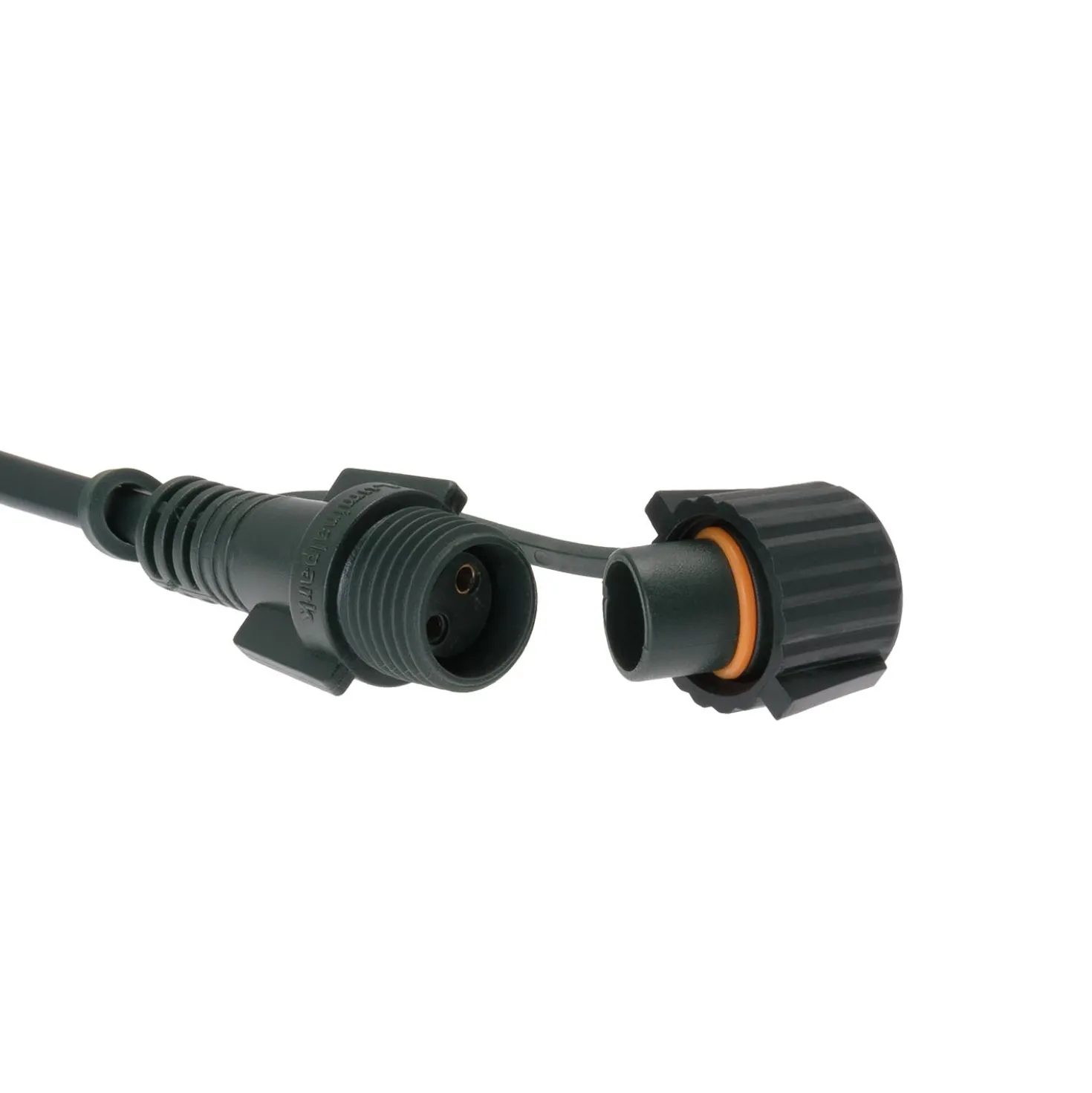 Catena Connect+ 8 m, 80 led bianco freddo, cavo verde, prolungabile