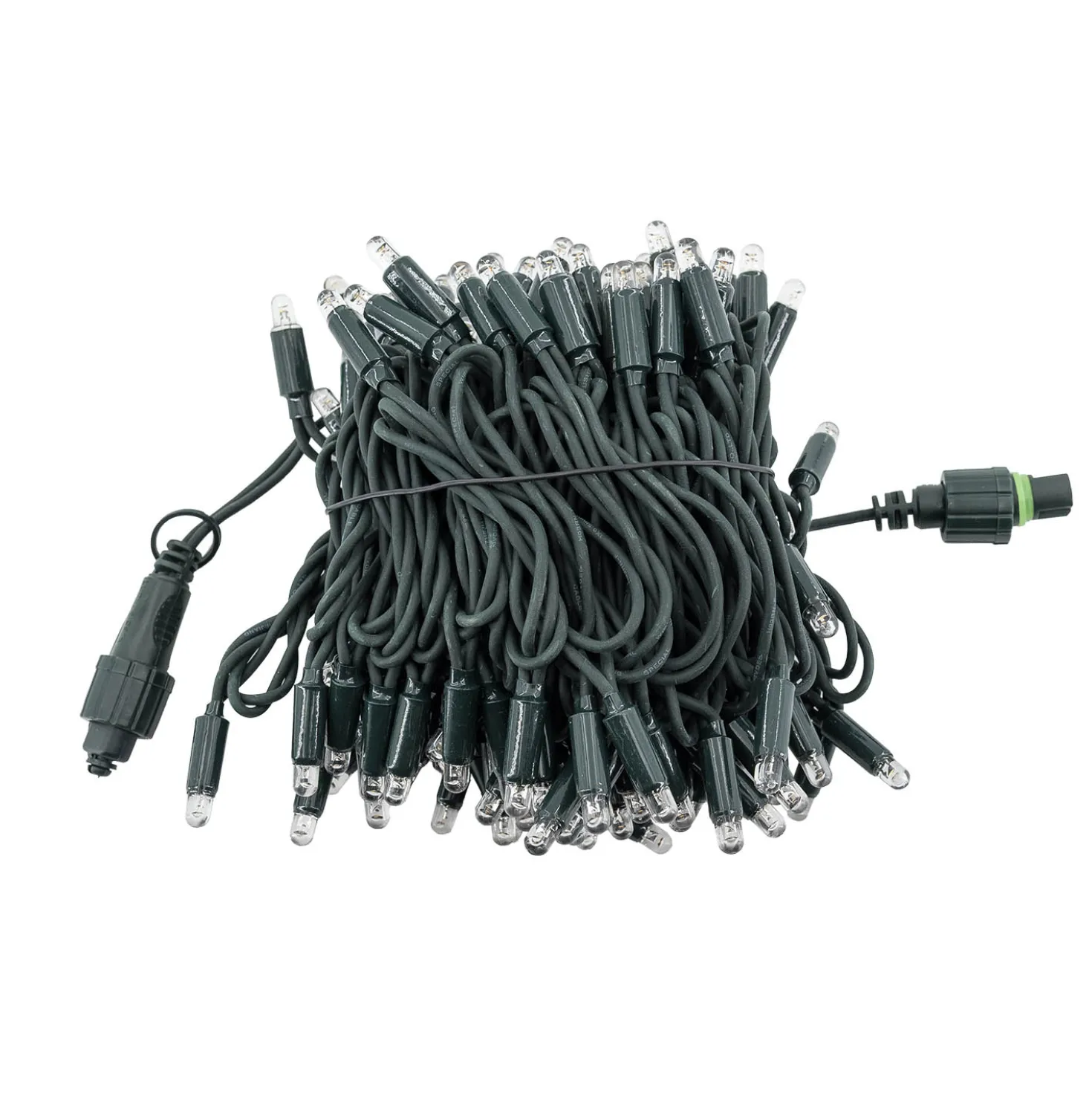 Catena Connect ProLine 36V, 12 m, 120 maxiled bianco caldo, cavo verde, prolungabile