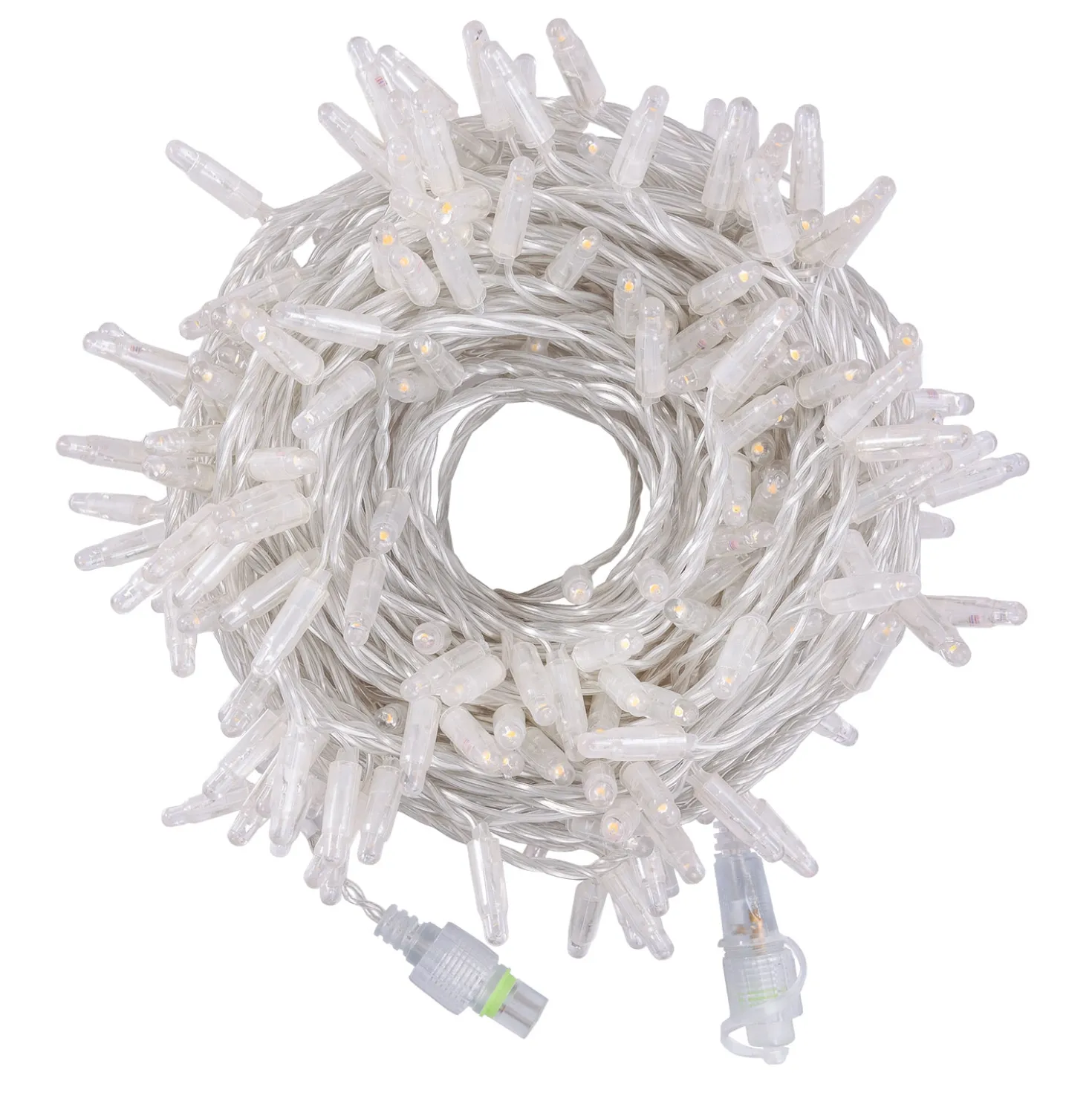 Catena Connect ProLine 36V, 25 m, 250 maxiled bianco caldo, cavo trasparente, prolungabile