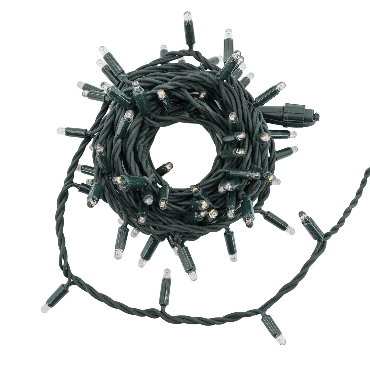 Catena Connect ProLine 36V, 8 m, 80 maxiled bianco caldo, cavo verde, prolungabile