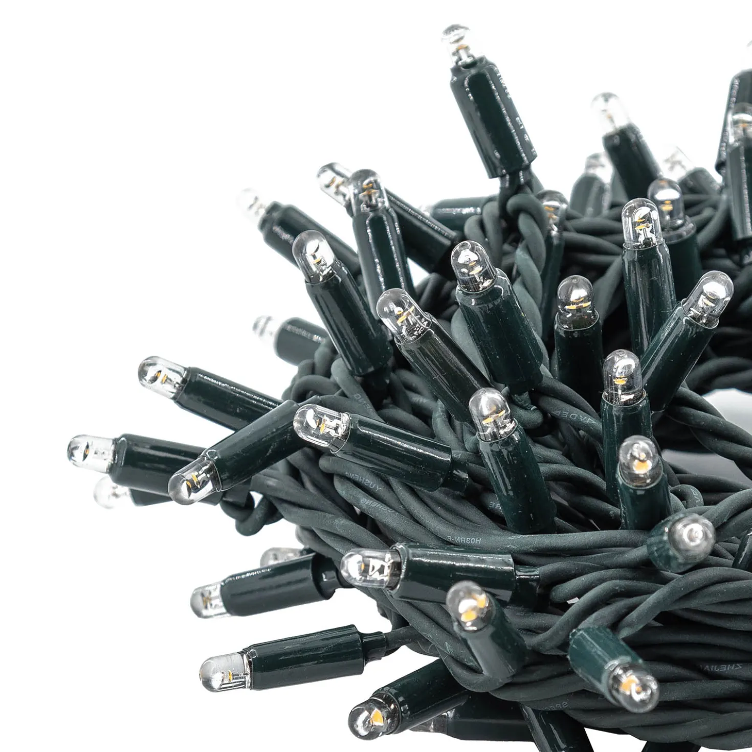 Catena Connect ProLine 36V, 8 m, 80 maxiled bianco caldo, cavo verde, prolungabile