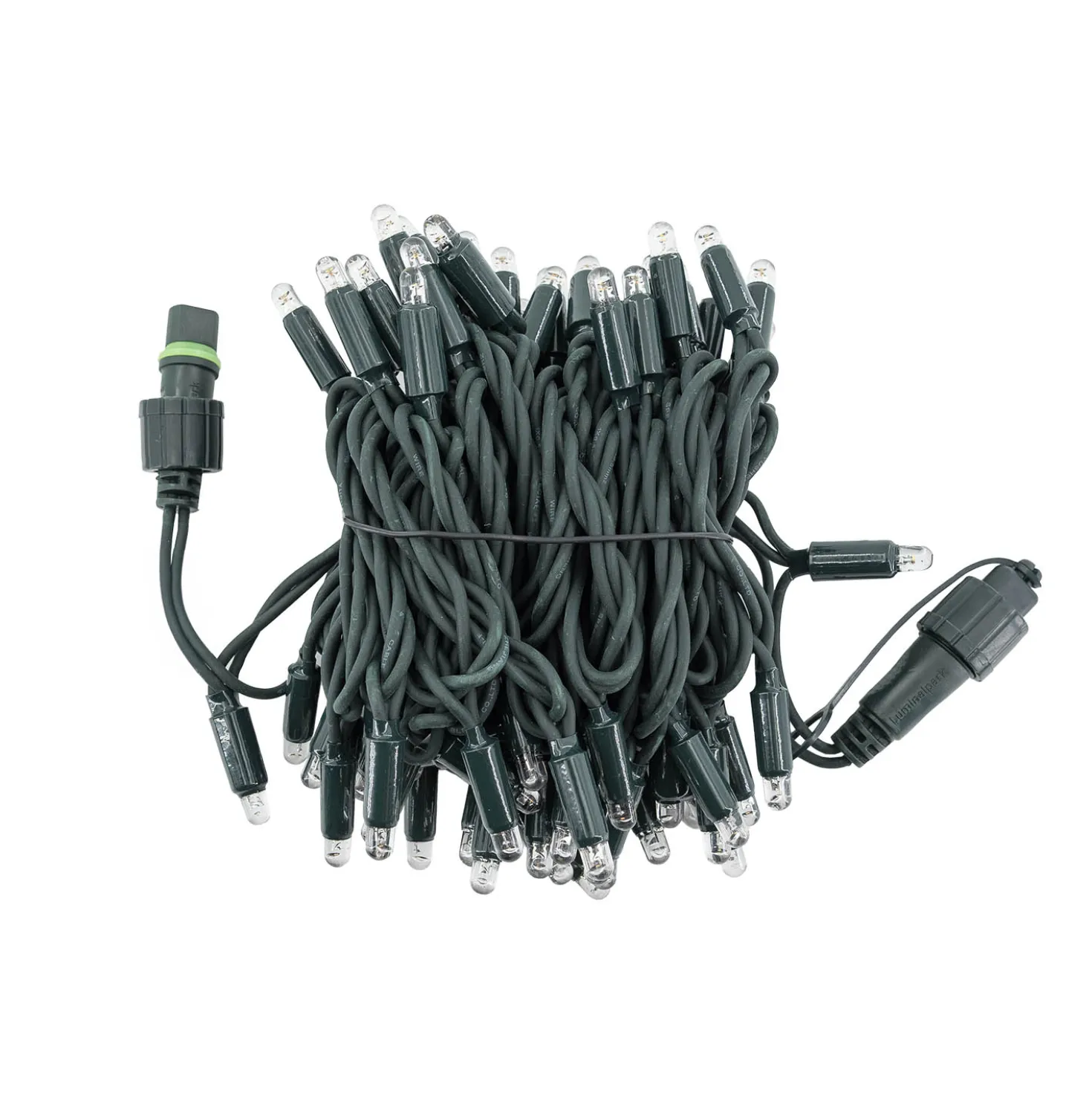 Catena Connect ProLine 36V, 8 m, 80 maxiled bianco caldo, cavo verde, prolungabile