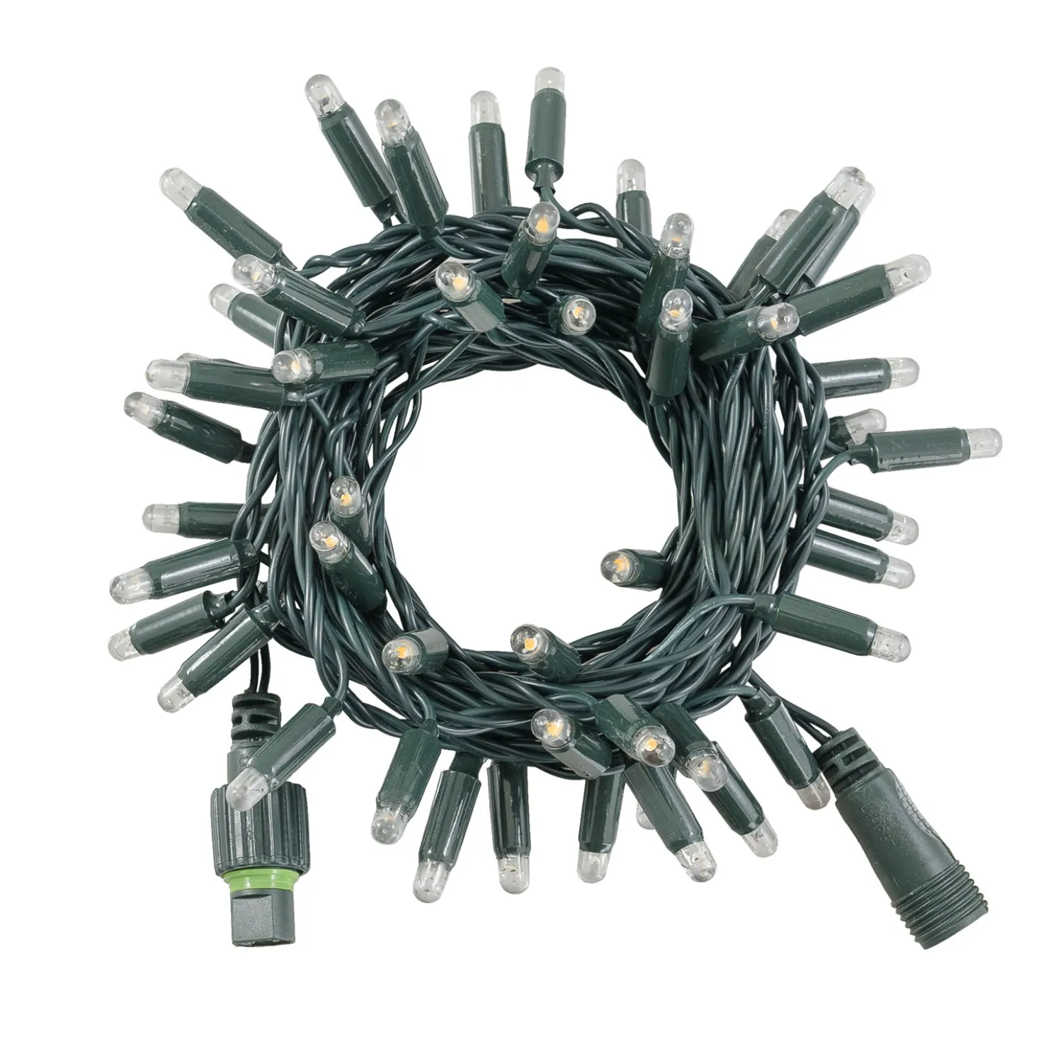 Catena Connect ProLine 36V, 5 m, 50 maxiled bianco caldo, cavo verde, prolungabile