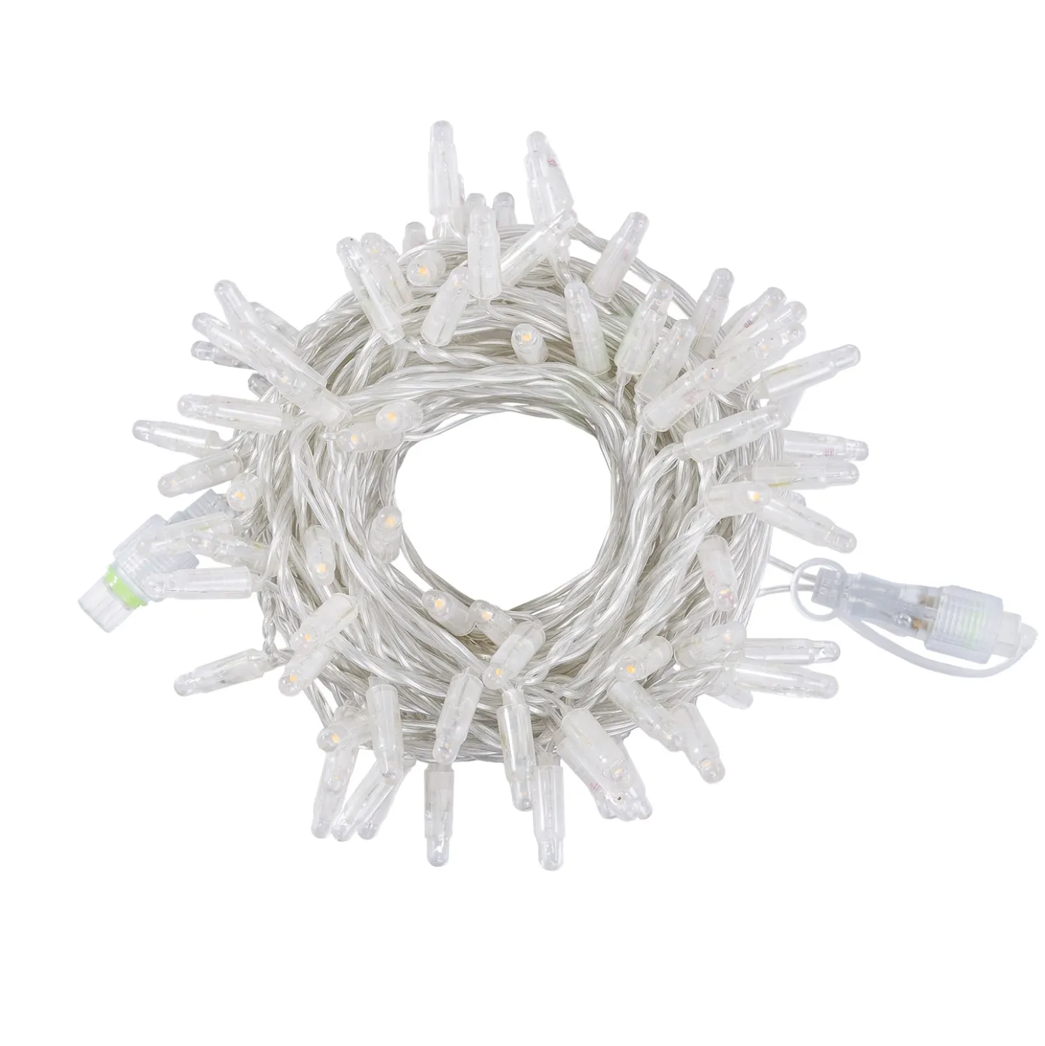 Catena Connect ProLine 36V, 12 m, 120 maxiled bianco caldo, cavo trasparente, prolungabile