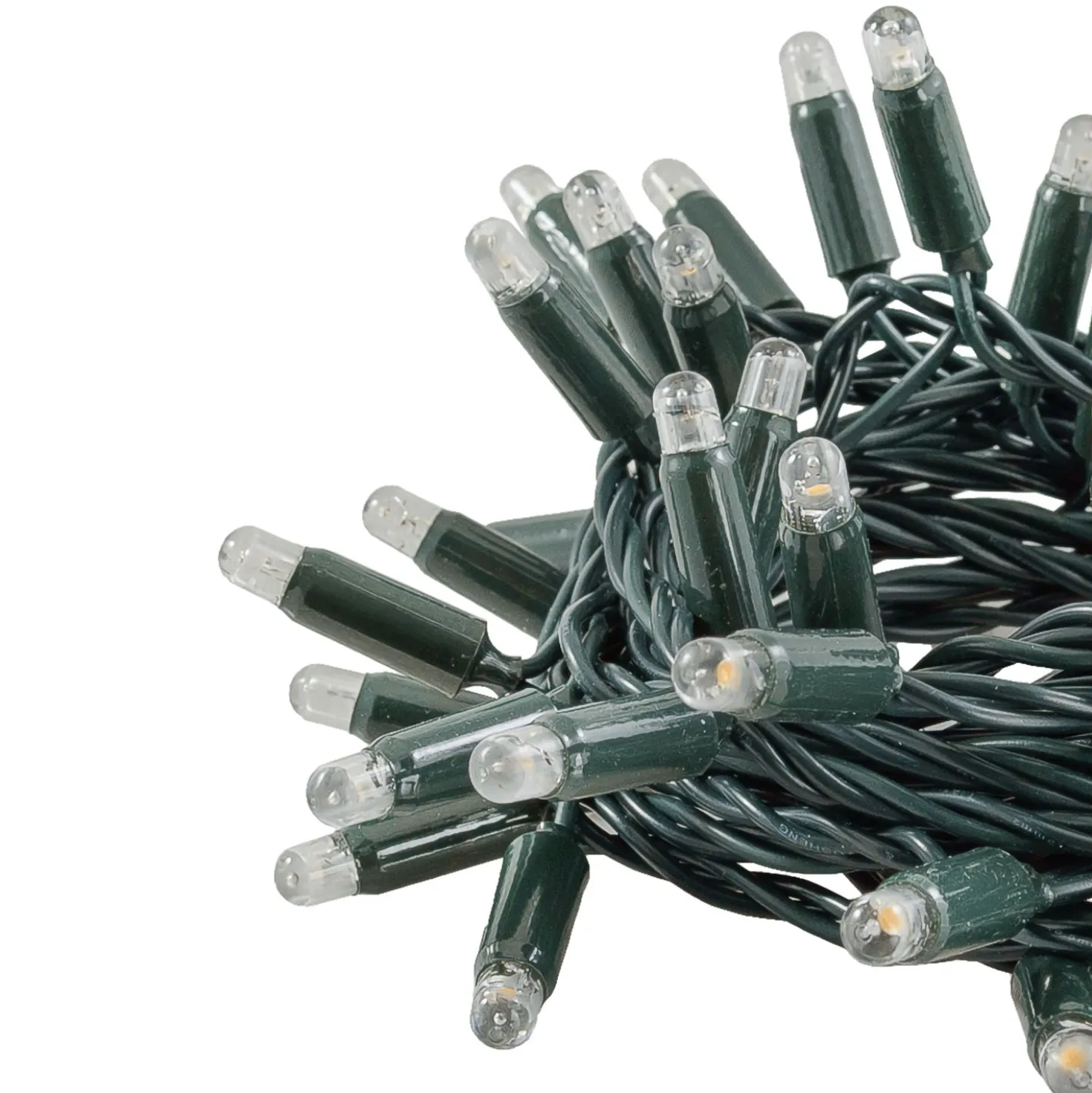 Catena Connect ProLine 36V, 25 m, 250 maxiled bianco caldo, cavo verde, prolungabile