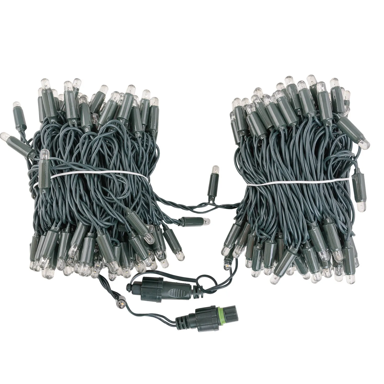 Catena Connect ProLine 36V, 25 m, 250 maxiled bianco caldo, cavo verde, prolungabile