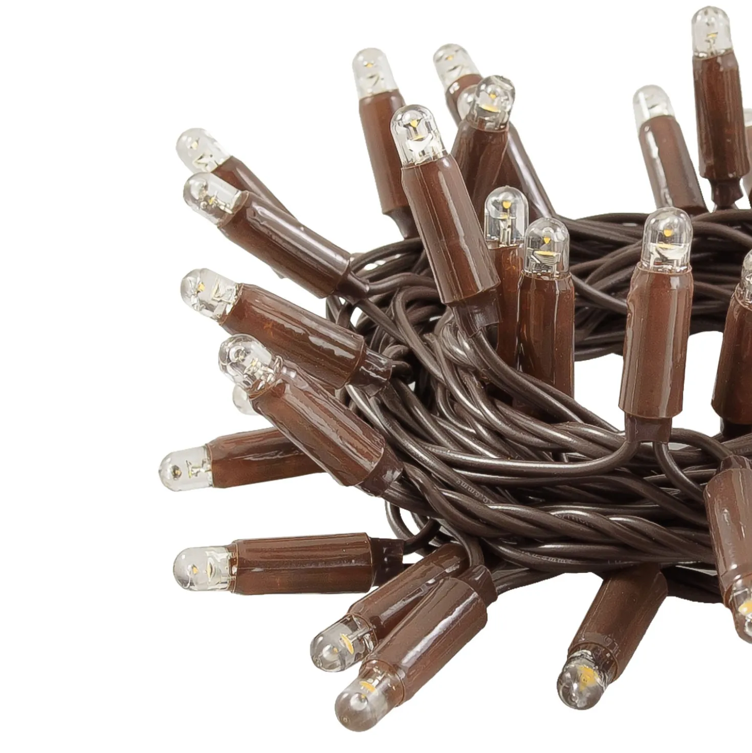 Catena Connect ProLine 36V, 5 m, 50 maxiled bianco caldo, cavo marrone, prolungabile