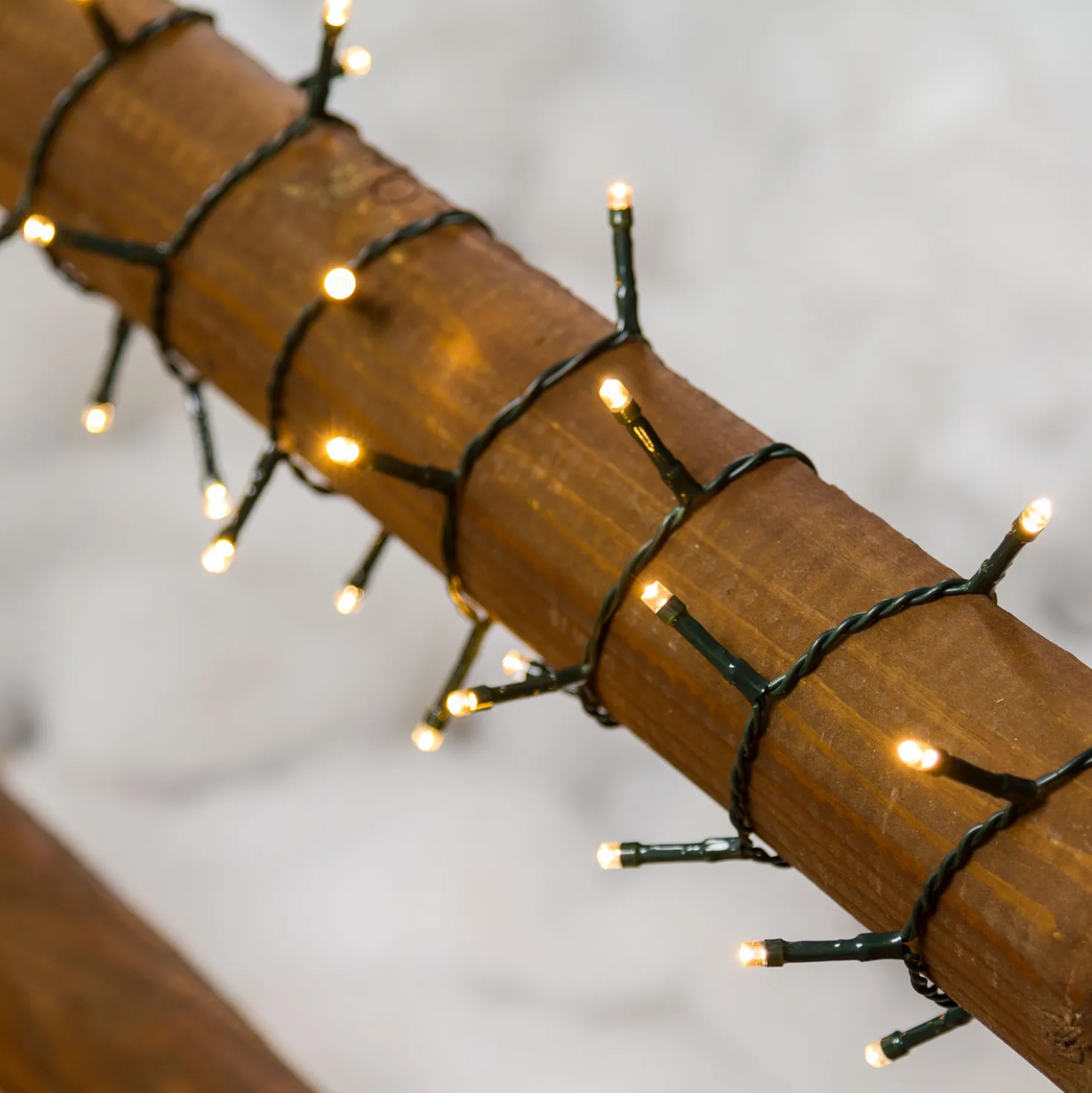 Catena di luci a batteria, 300 led bianco caldo
