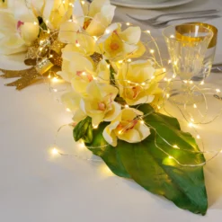 Catena di 400 microled bianco caldo