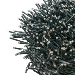 Catena Festone 30 m, 2000 miniled bianco caldo e bianco freddo, cavo verde