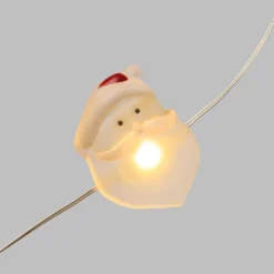 Catena luminosa con 20 decorazioni natalizie a batteria, led bianco caldo