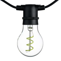 Catena 5 m, 10 lampadine goccia Ø 60 mm, led multicolor a spirale, prolungabile