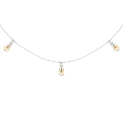 Catena 5 m, 5 lampadine led Edison Ø 64 mm di 4 watt dimmerabili, cavo bianco, prolungabile