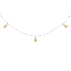 Catena 5 m, 16 lampadine led goccia Ø 60 mm di 4 Watt, dimmerabili, cavo bianco, prolungabile