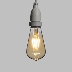 Catena 5 m, 8 lampadine led pendenti Edison Ø 64 mm di 4 Watt, h 70 cm, prolungabile