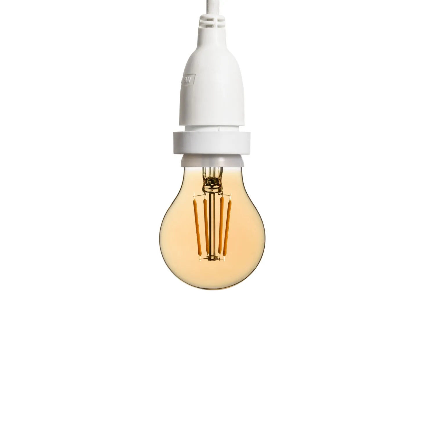 Catena 5 m, 8 lampadine led pendenti goccia Ø 67 mm 8 Watt dimmerabili, h 70 cm, prolungabile