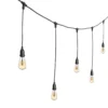 Catena 5 m, 8 lampadine led pendenti Edison Ø 64 mm di 4 watt dimmerabili, h 70 cm, prolungabile