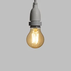 Catena 5 m, 8 lampadine led pendenti goccia Ø 60 mm di 4 Watt, h 70 cm, prolungabile
