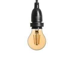 Catena 5 m, 8 lampadine led pendenti goccia Ø 60 mm di 2 Watt, h 70 cm, prolungabile