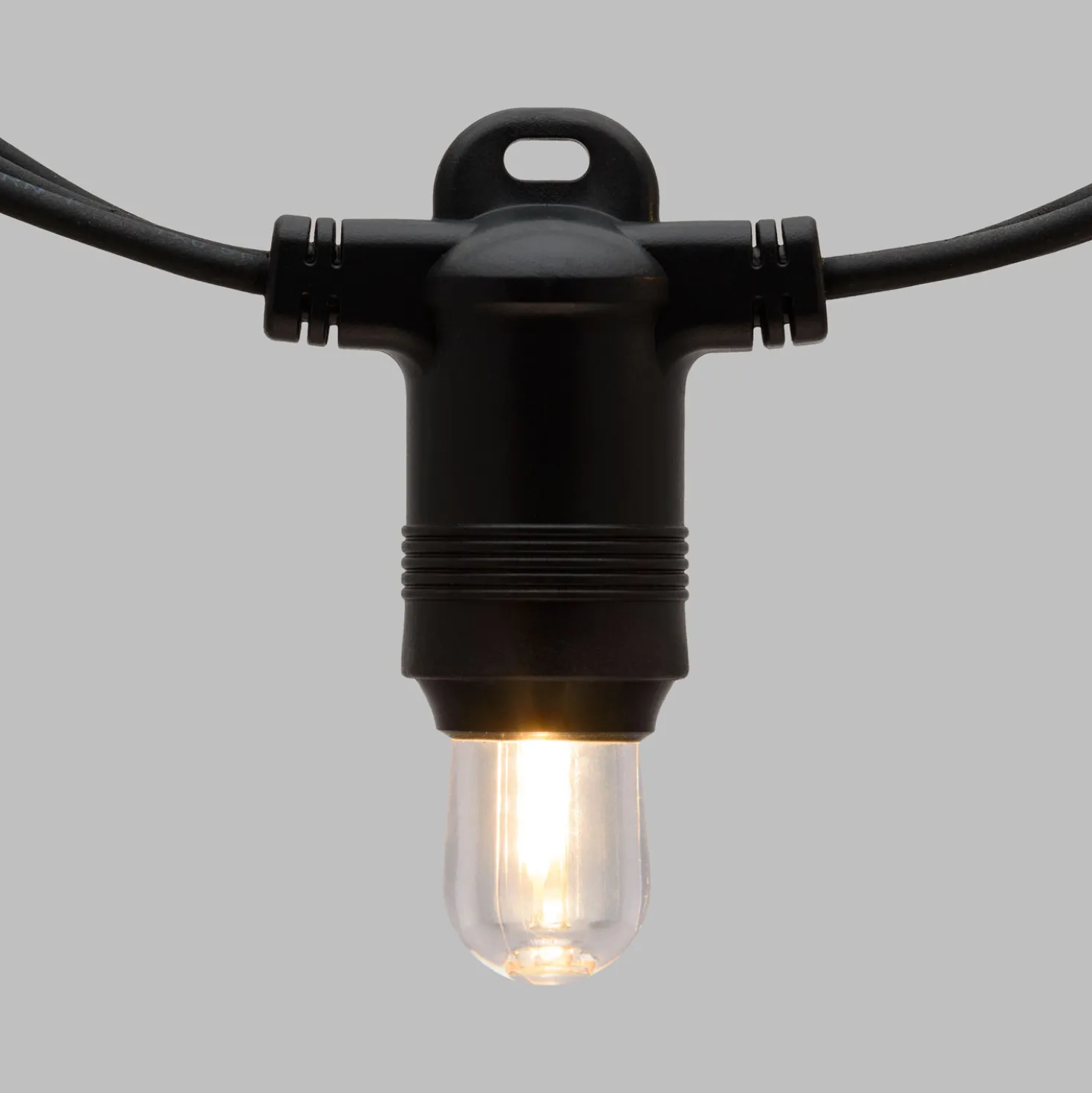Catena 6 m, 20 lampadine Ø 18 mm, filament led bianco caldo, prolungabile