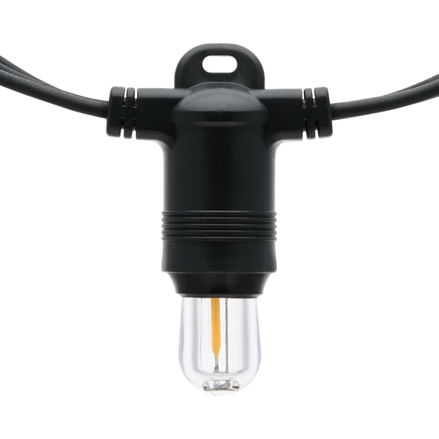 Catena 6 m, 20 lampadine Ø 18 mm, filament led bianco caldo, prolungabile