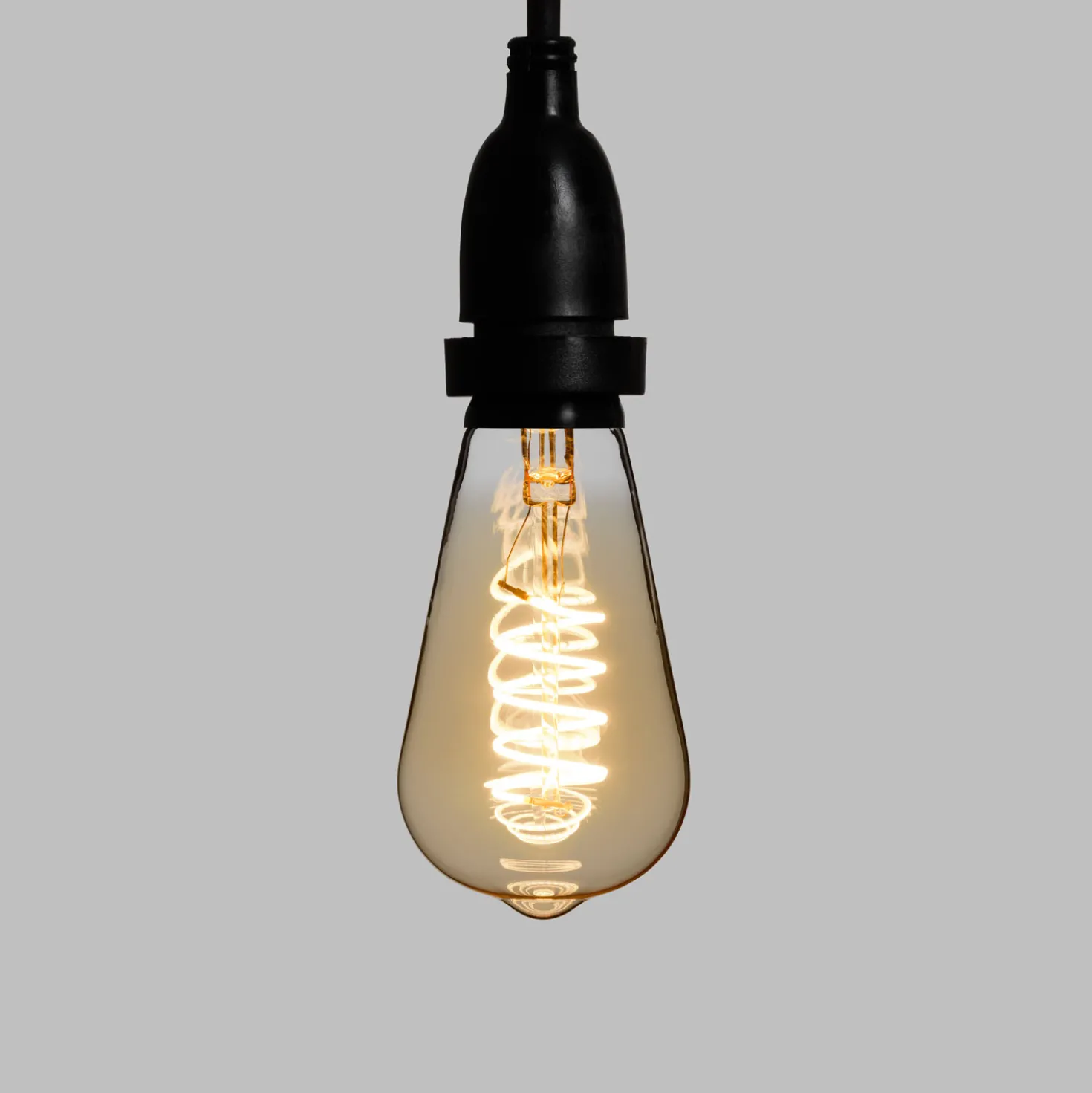 Catena 5 m, 8 lampadine pendenti Edison Ø 64 mm, h 30 cm, led a spirale, prolungabile