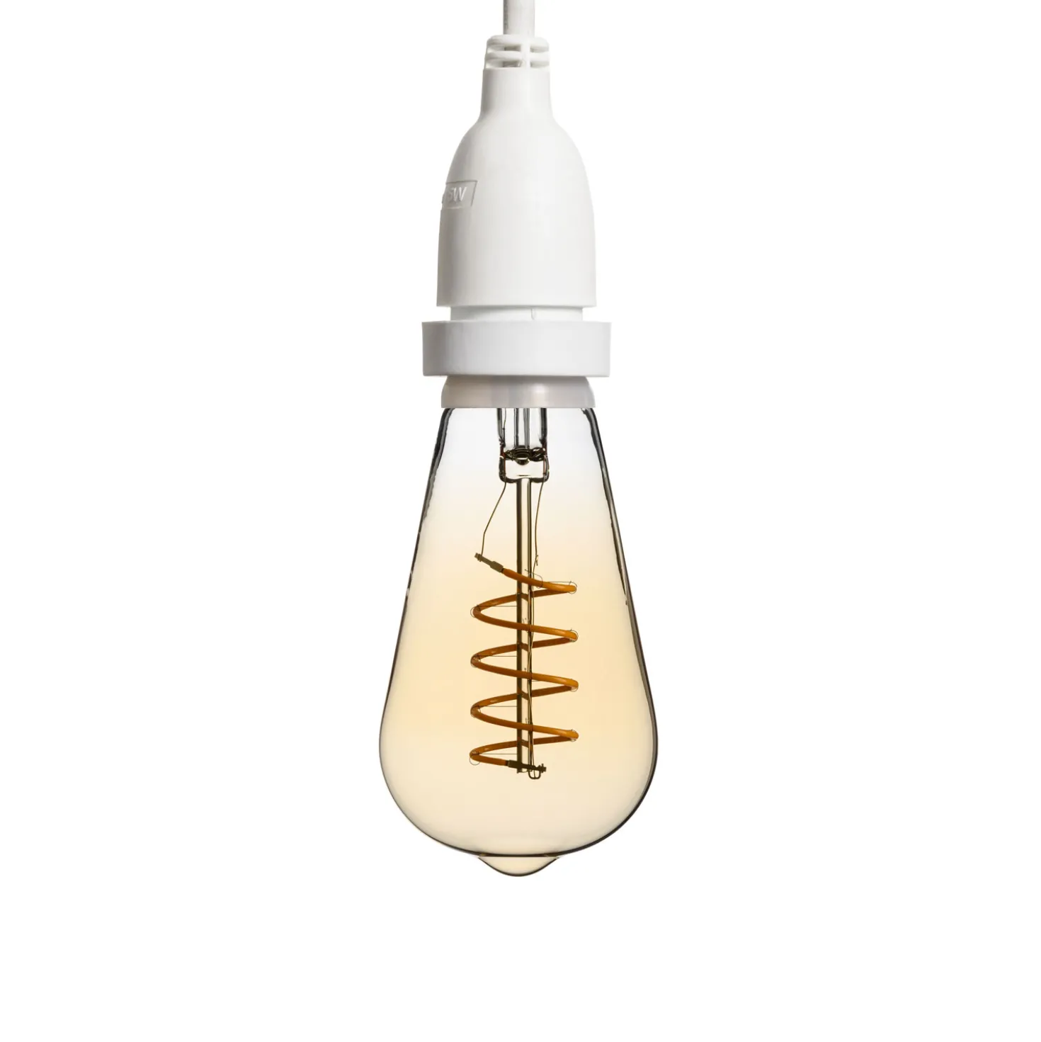 Catena 5 m, 8 lampadine pendenti Edison Ø 64 mm, h 70 cm, led a spirale, prolungabile