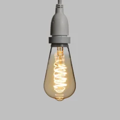 Catena 5 m, 8 lampadine pendenti Edison Ø 64 mm, h 70 cm, led a spirale, prolungabile