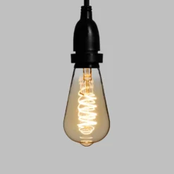 Catena 5 m, 8 lampadine pendenti Edison Ø 64 mm, h 70 cm, led a spirale, prolungabile