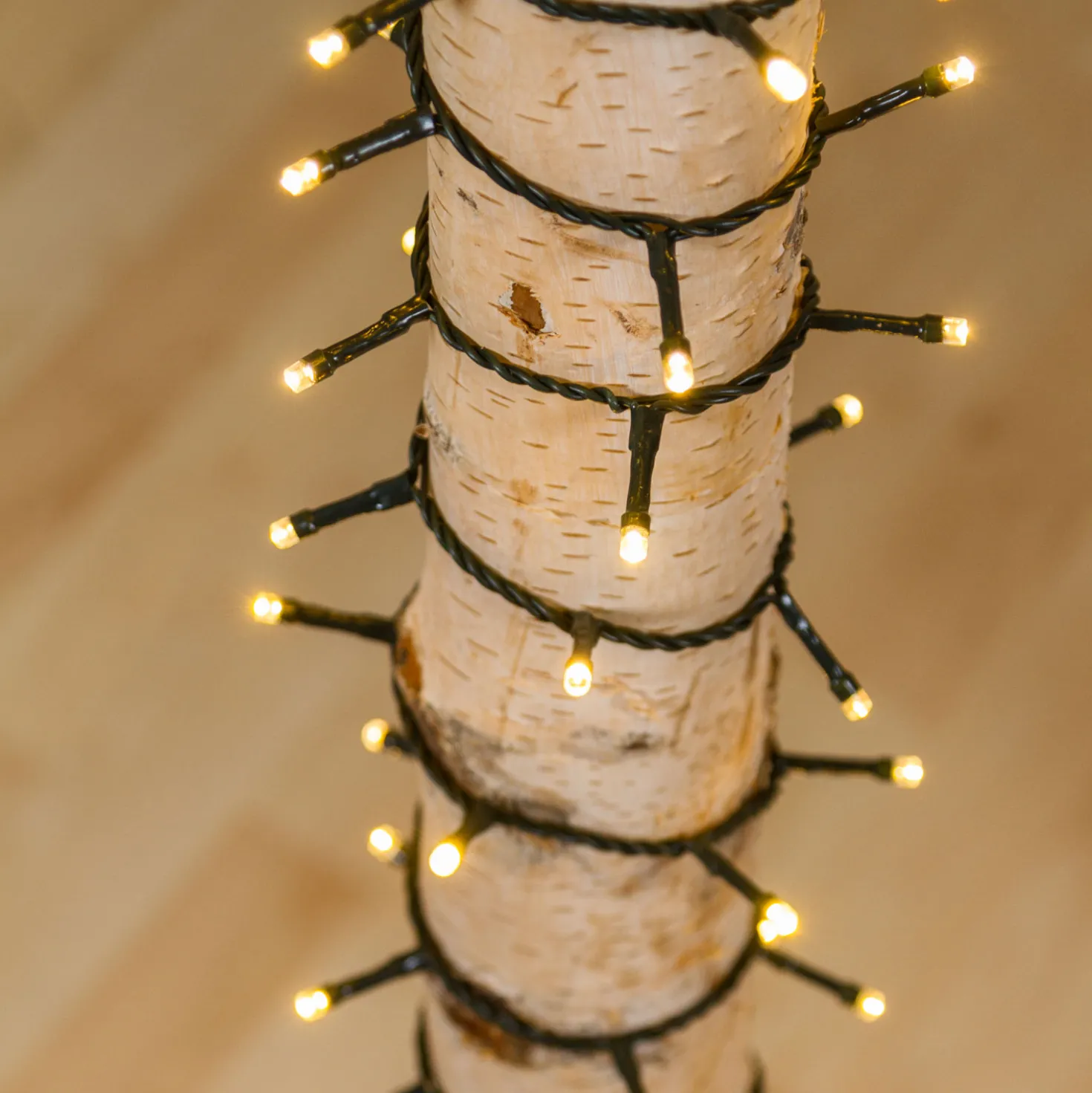 Catena 5 m, 100 led bianco caldo