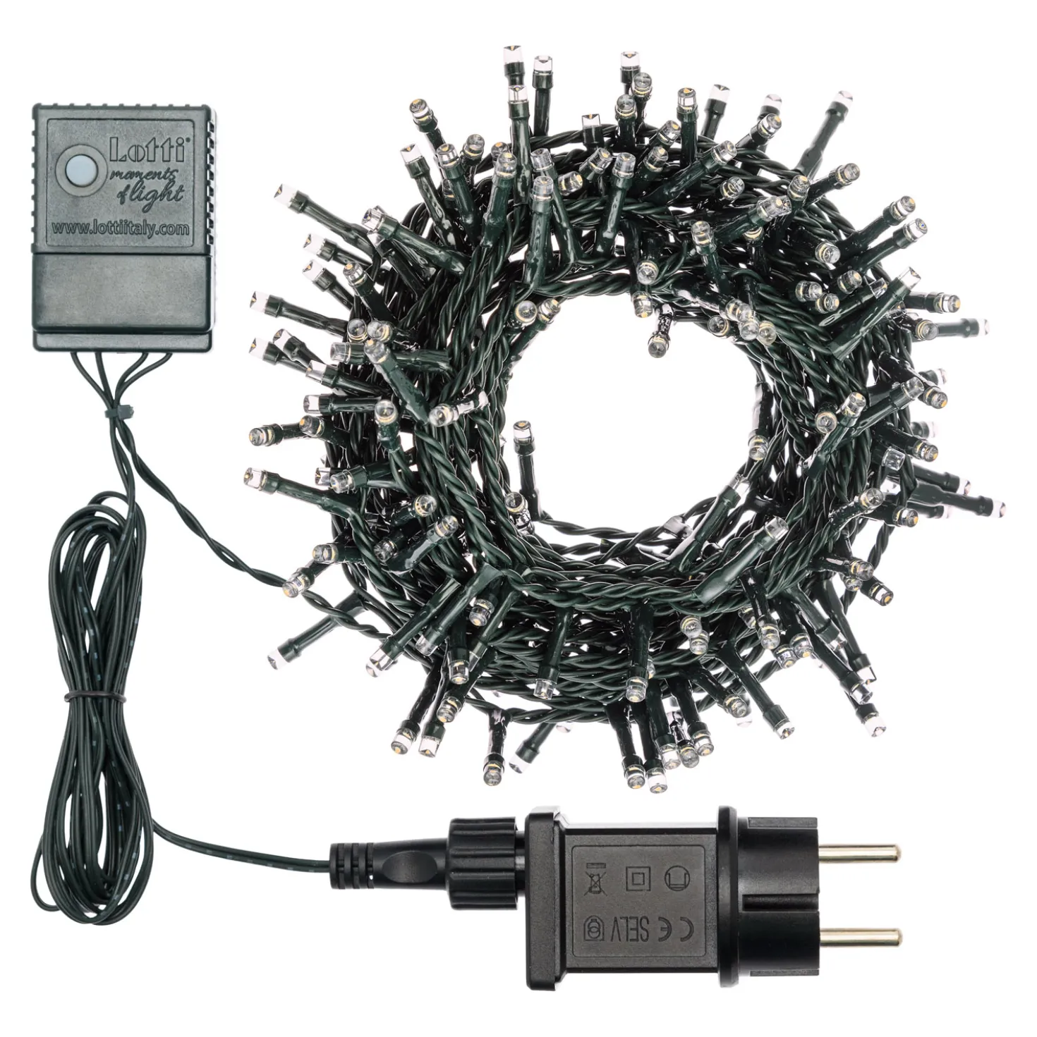 Catena 7,5 m, 180 led bianco caldo