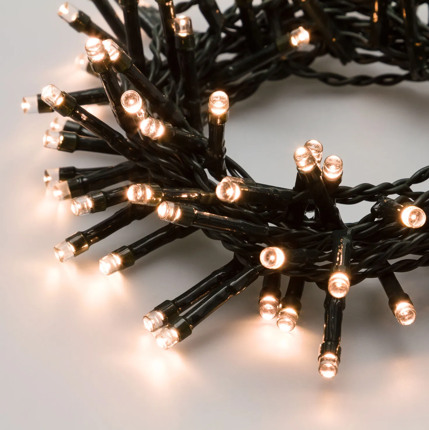 Catena 1,9 m, 48 led bianco caldo