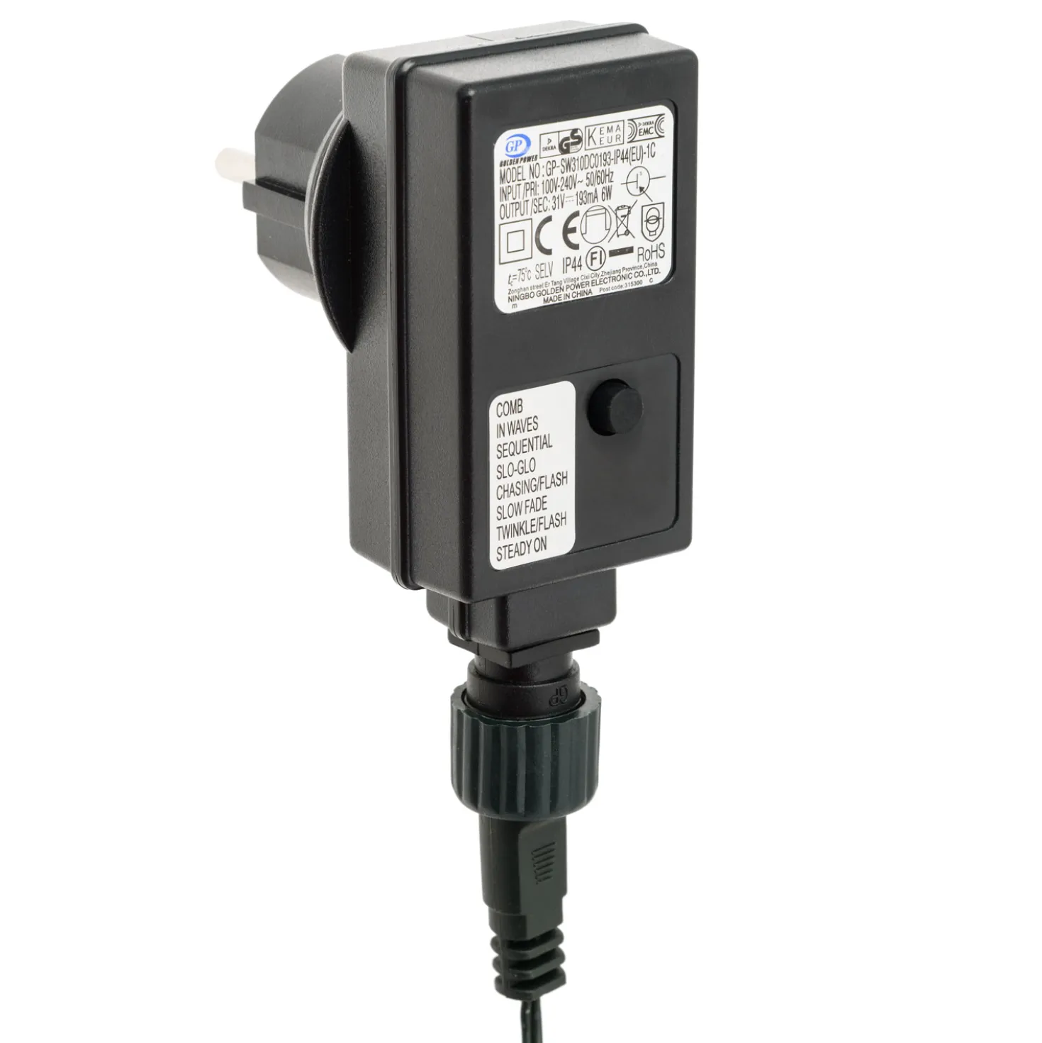 Catena 28 m, 700 led bianco caldo, cavo verde