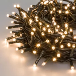 Catena 17,3 m, 240 miniled bianco caldo, cavo verde