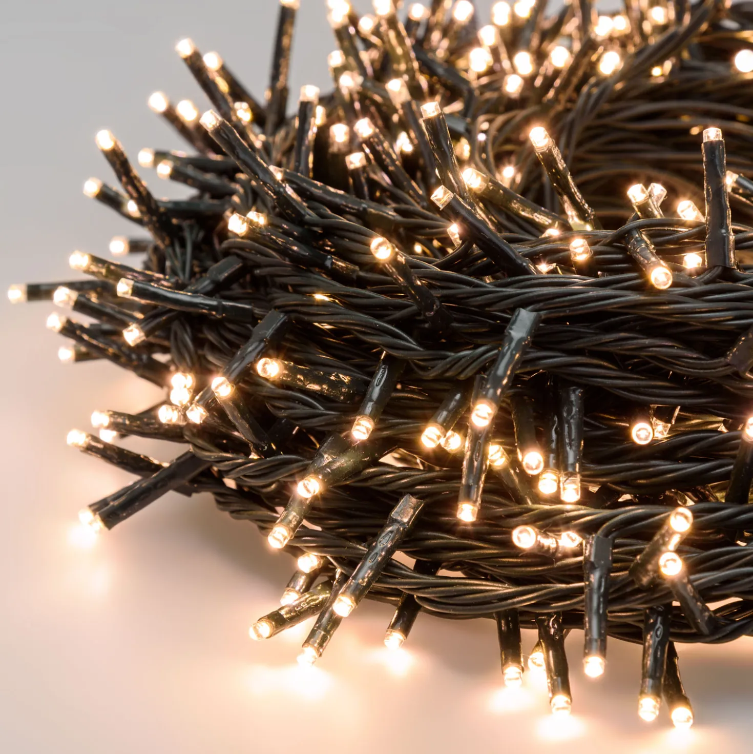 Catena 25 m, 500 miniled bianco caldo soft