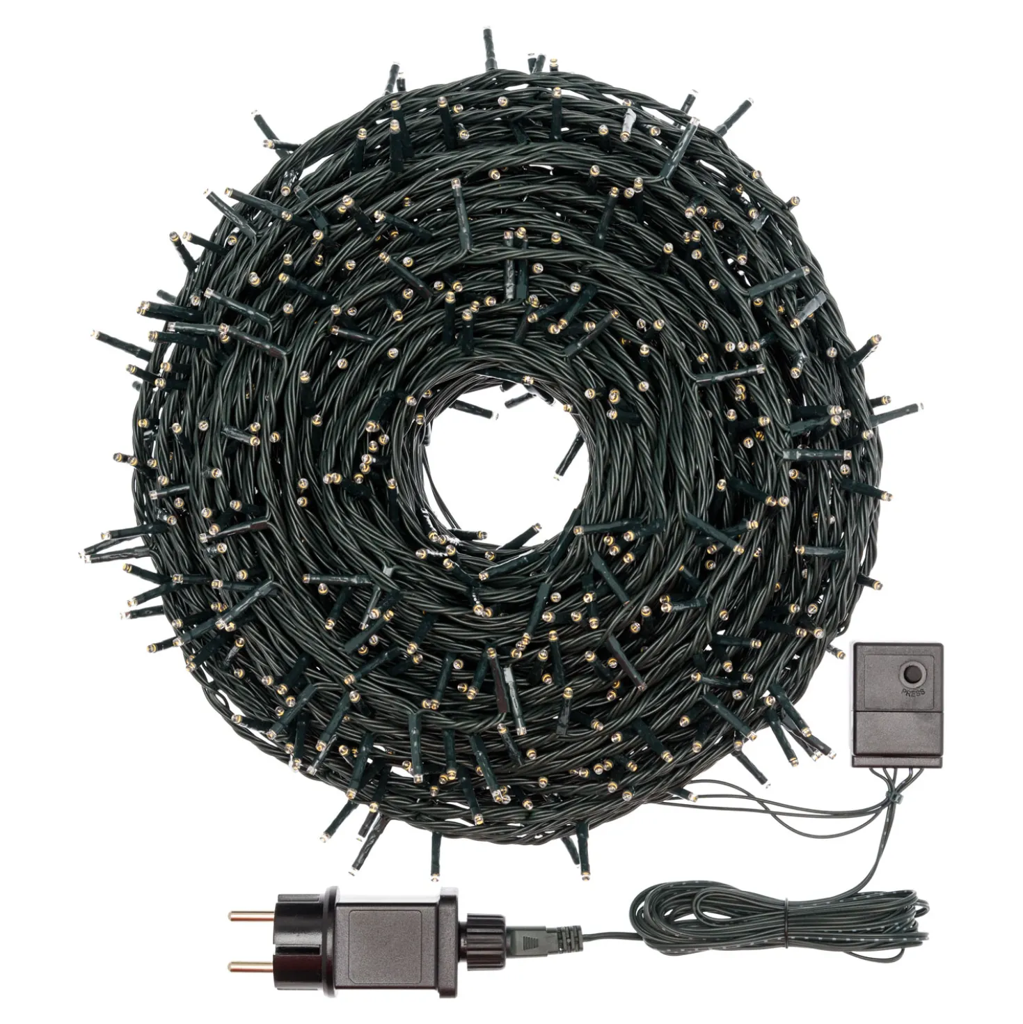 Catena 50 m, 1000 miniled bianco caldo soft