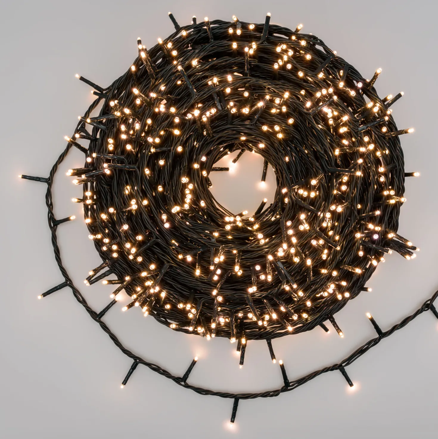 Catena 50 m, 1000 miniled bianco caldo soft