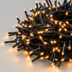 Catena 34 m, 480 miniled bianco extra caldo, cavo verde