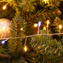 Catena Nastro di Luce 20 m, 1000 Micro led bianco caldo e freddo, cavo argento