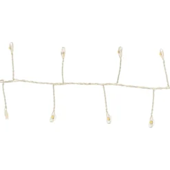 Catena Nastro di Luce 20 m, 1000 Micro led bianco caldo e freddo, cavo argento
